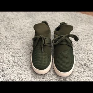 Olive green Steve Madden tennis shoes